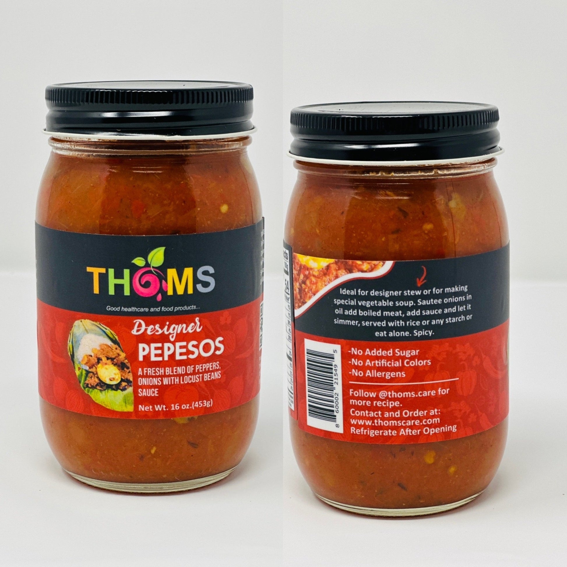 DESIGNER PEPESOS "RED" sauce, ofada stew recipe and rice
