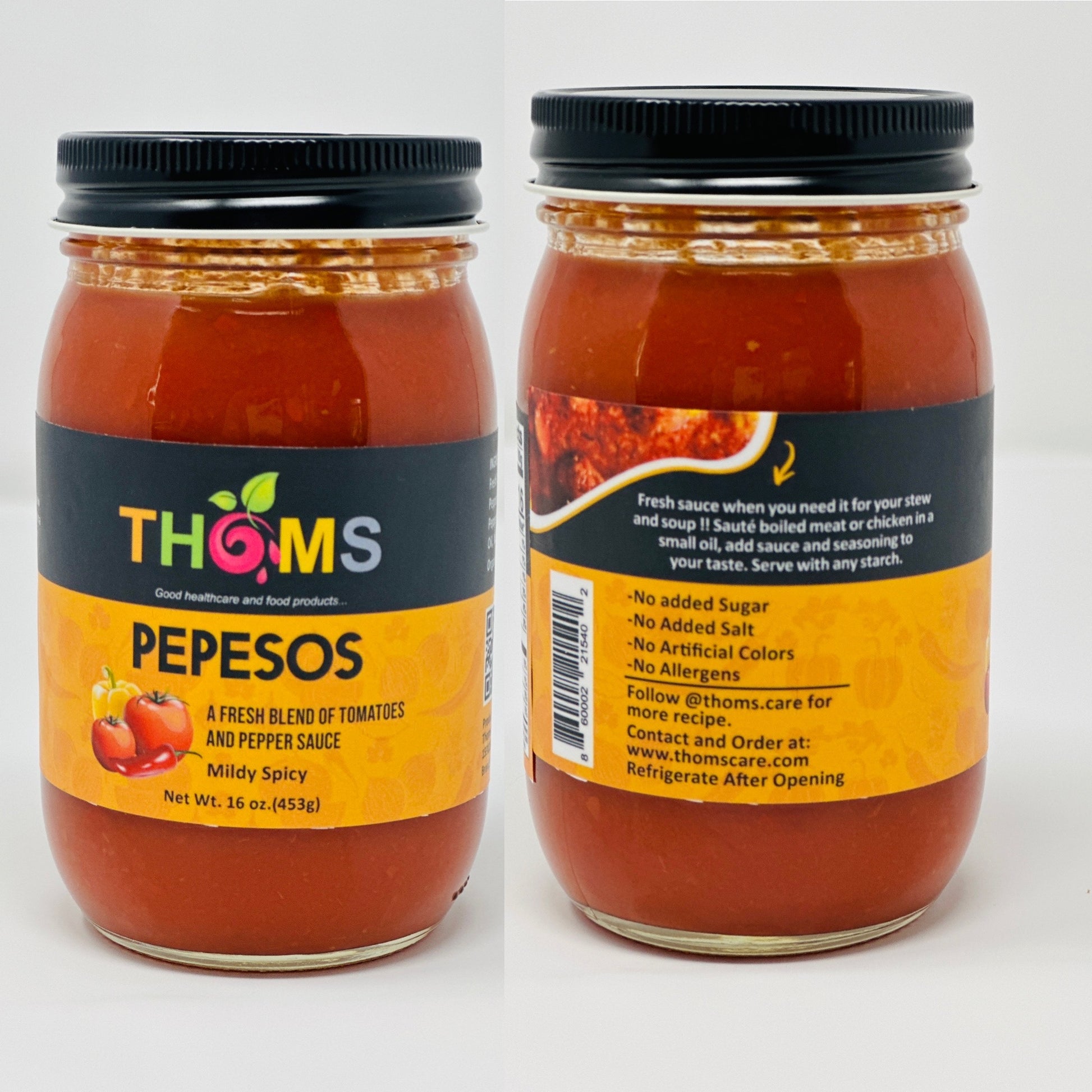 Tomato and Pepper Sauce - Fresh Blend | THOMS Pepesos