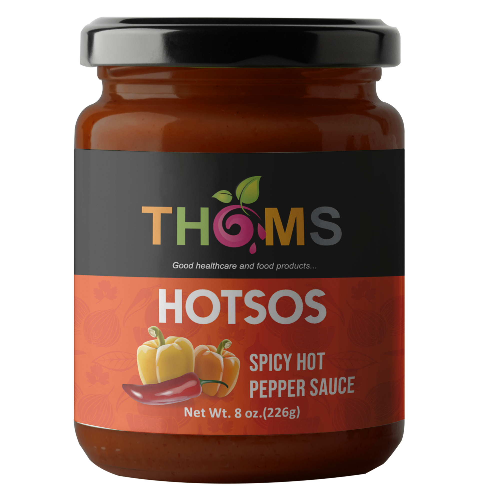 THOMS spicy hot sauce for all your meals and meats!