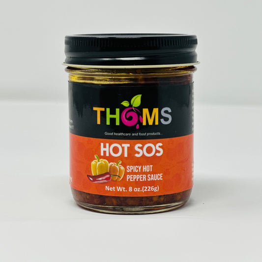 THOMS spicy hot sauce for all your meals and meats!