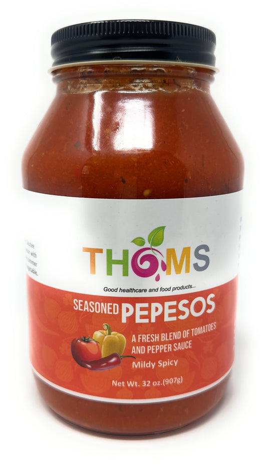 32 OZ Seasoned PEPESOS, Sauce made with all natural ingredients perfect for Jollof Rice, Stew, Pasta, spaghetti and more!