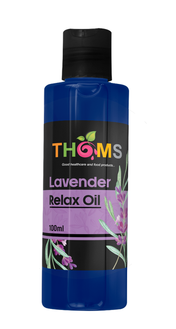 THOMS RELAX BODY OIL A moisturizing Full Body Massage Oil for Men and Women with Lavender Aromatherapy Oils