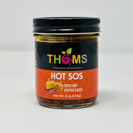 THOMS HOTSOS A spicy hot sauce, ideal to garnish  any meal without overpowering the taste.